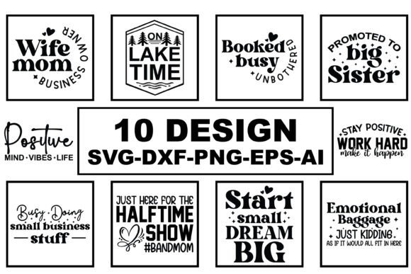 10 Unique Quotes SVG Design Bundle