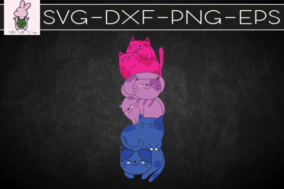 Bi Pride Cat LGBT Cute Kawaii Cats