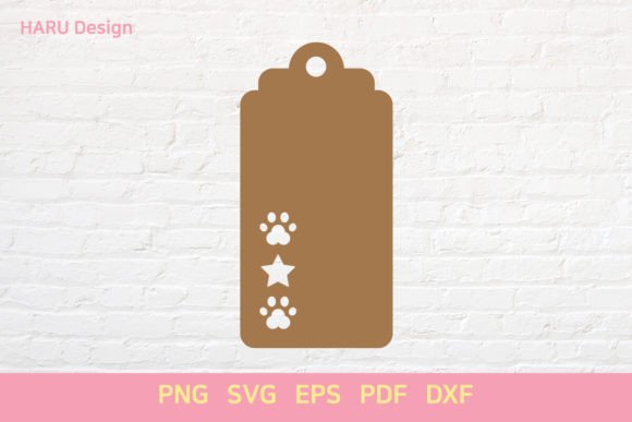Cat Gift Tag Embroidery Design
