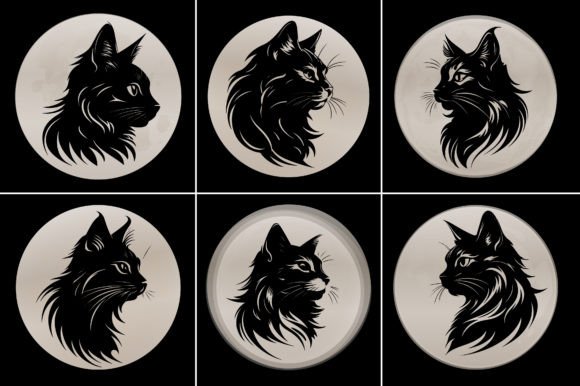 Cat Silhouette T-Shirt Graphic