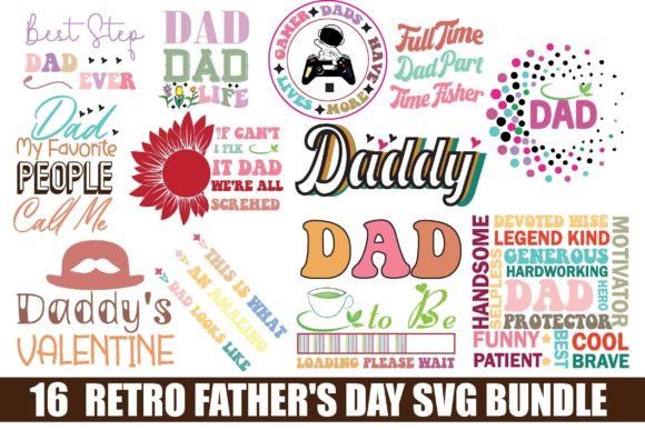 Retro Father’s Day SVG Bundle